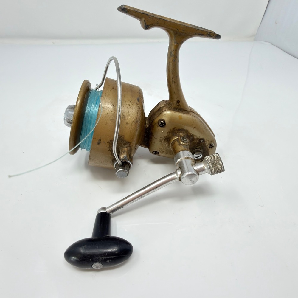 Diamond Super Deluxe 1200 Spinning Reel Unisex OS Gold Vintage Japan Pat Pend